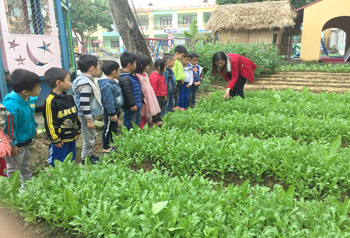 Trường mầm non Lãng Sơn (Yên Dũng) với an toàn thực phẩm