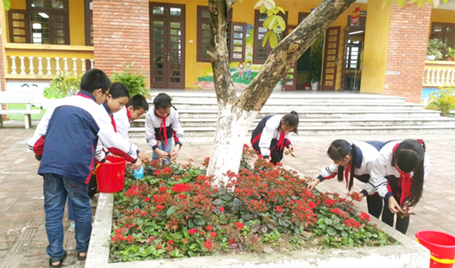 Trường Tiểu học Trần Phú hưởng ứng tháng hành động vì An toàn thực phẩm năm 2019