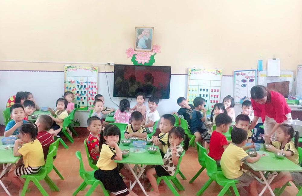 Trường Mầm non Trù Hựu (Lục Ngạn): Ngôi nhà thân thiện, an toàn cho bé